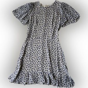 Reformation New W/O Tags Soft white and Navy Print, Size 6